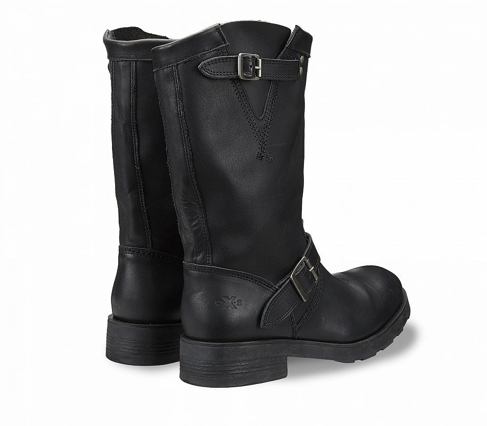 NEW BIKER 1001 BOOT W LEATHER BLACK